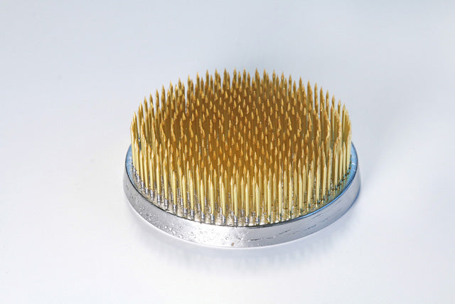 ISHIZAKI HANAKATSU Brass Round Shape Ikebana Kenzan