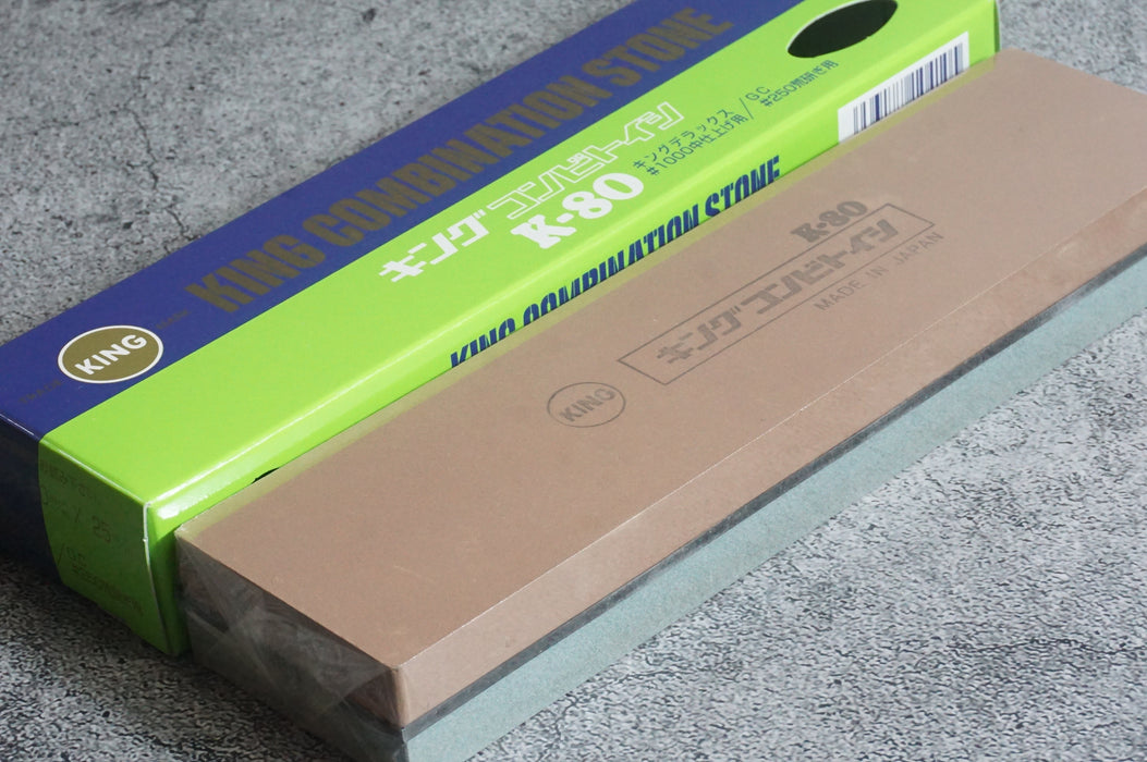 KING Whetstone Combination #250 for Coarse and #1000 for Medium Finishing K-80