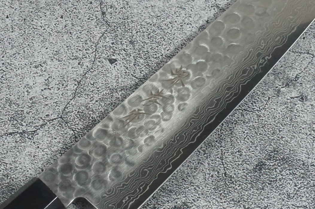 Sakai Takayuki Hammered Damascus Stainless Steel Alloy 45 Layers Gyuto Knife 210 mm 07255
