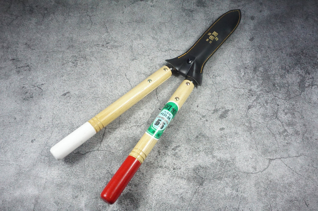Okatsune Shrub Shears Short Handle for Trimming Hedges No.216
