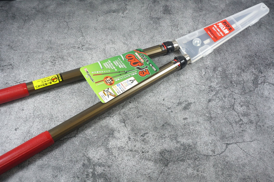 Kamaki Telescopic Hedge Shears 1200L Blade Length 210 mm Total Length 780 mm To 1230 mm No. 1200L