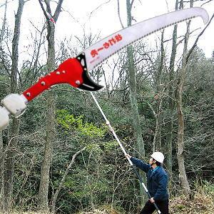 Nishigaki 7 steps High Branch Saw Carbon Steel 2.4 m to 6.5 m N-763