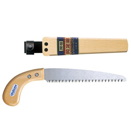 Okatsune Pruning saw w/ wooden sheath No.107