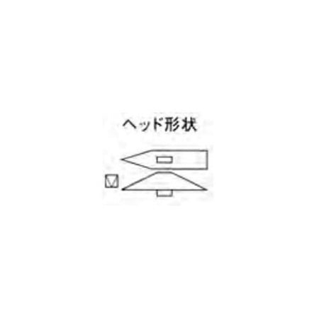 DOGYU Wood Handle Tonkachi Hammer (Brick Hammer) Both Ends 21mm Blade Width 25mm 00120