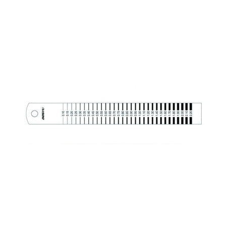 DOGYU Inspection / Measurement Tool Resin Double-Sided Crack Scale 0.10 mm to 2.2 mm (Double-Sided Printing) 02755