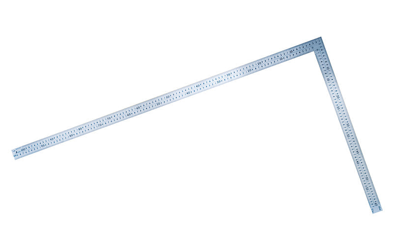 SHINWA 63122 Large Square Polish Finish 1 m x 60 cm with 8 Scales