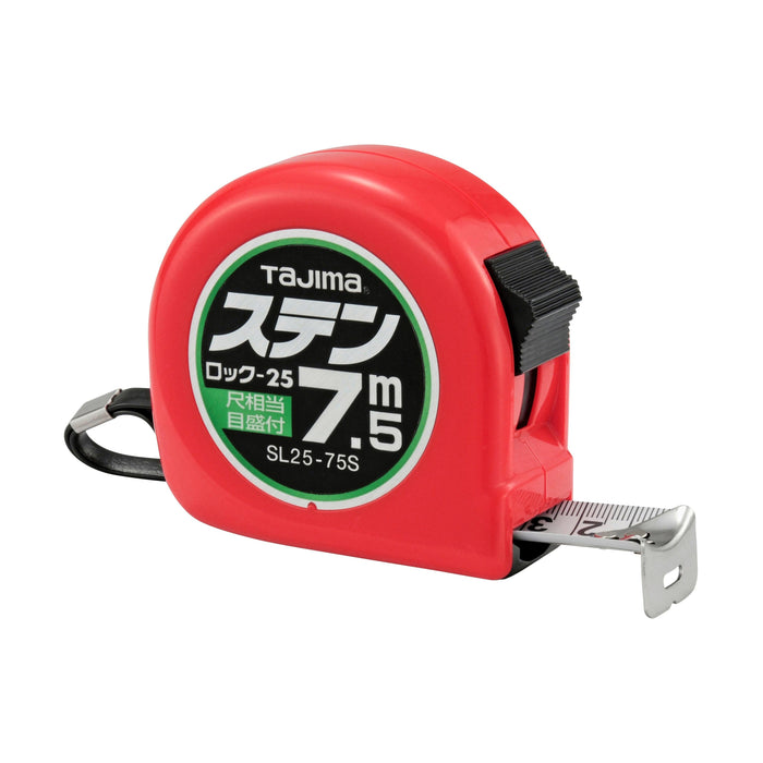 TAJIMA SL25-75SBL Stainless Lock-25 7.5m Metric And Shaku Scale