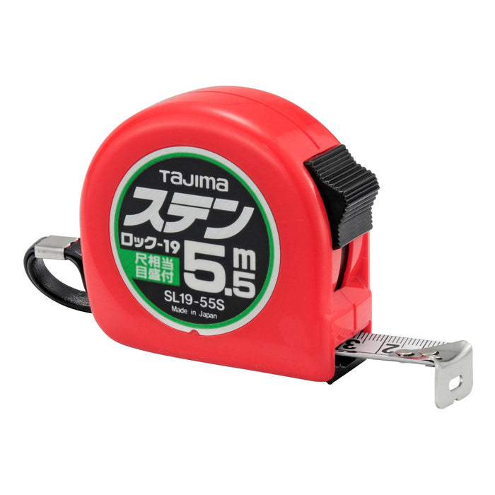 TAJIMA SL19-55SBL Stainless Lock-19 5.5m Metric And Shaku Scale