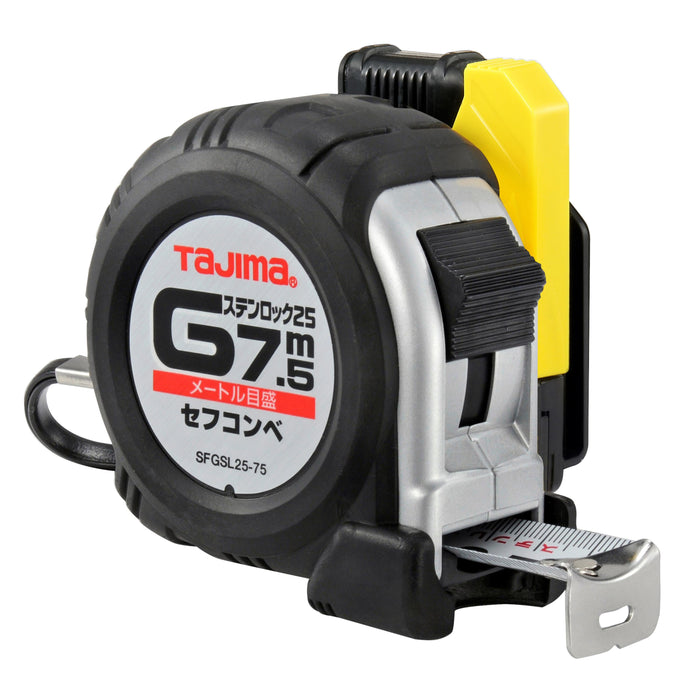 TAJIMA SFGSL25-75BL G Stainless-25 7.5m Metric Scale w/Holder