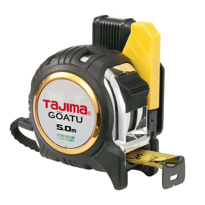 TAJIMA GASFGL2550S Thick Metal G Lock 25 5.0m Metric And Shaku Scale w/Holder