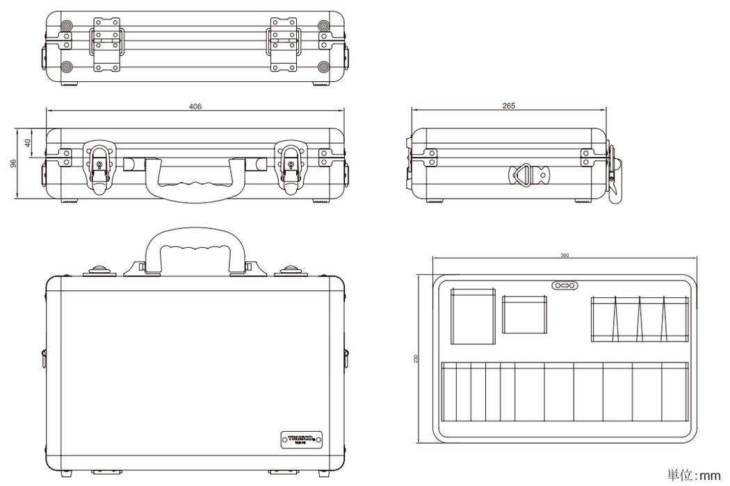 TRUSCO Aluminum Trunk TAC-10