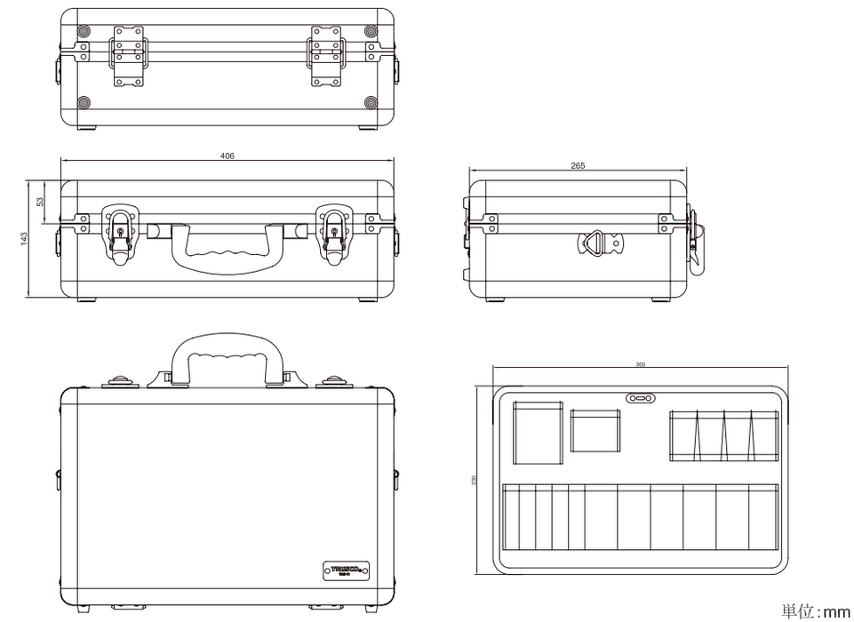 TRUSCO Aluminum Trunk TAC-11