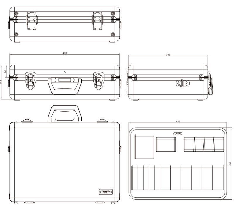 TRUSCO Aluminum Trunk TAC-15