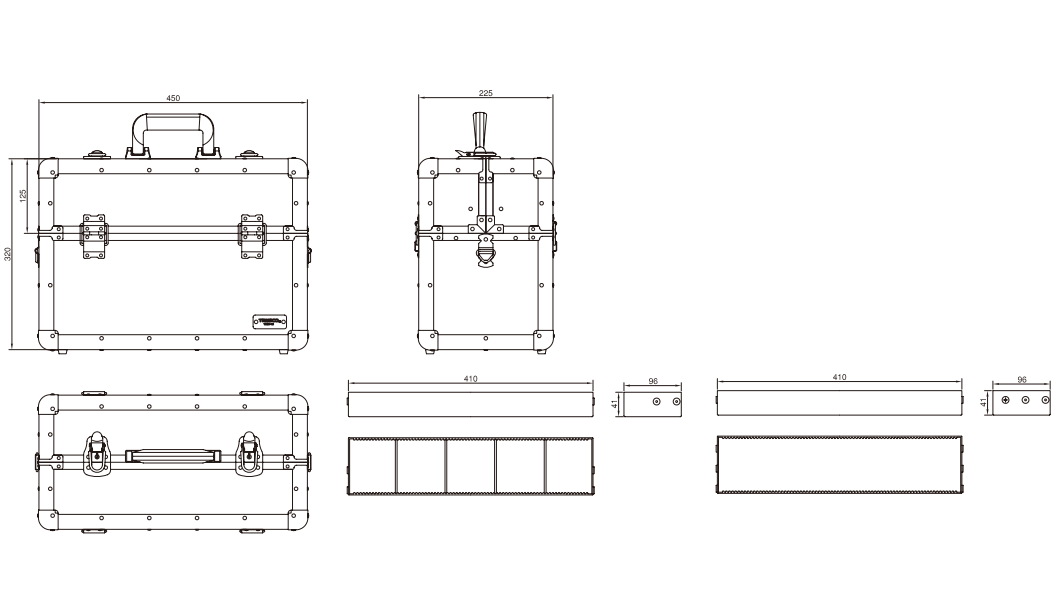 TRUSCO Aluminum Case TACR-45