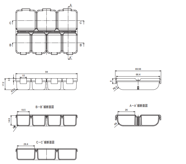 TRUSCO Parts Case TJC-7