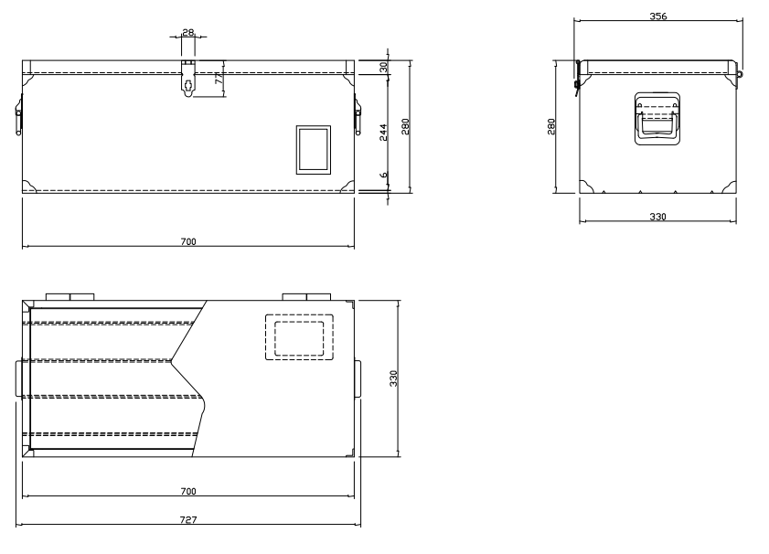 TRUSCO Medium Tool Box for Plumbing F-701