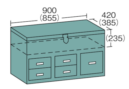 TRUSCO Medium Tool Box for Plumbing F-9106