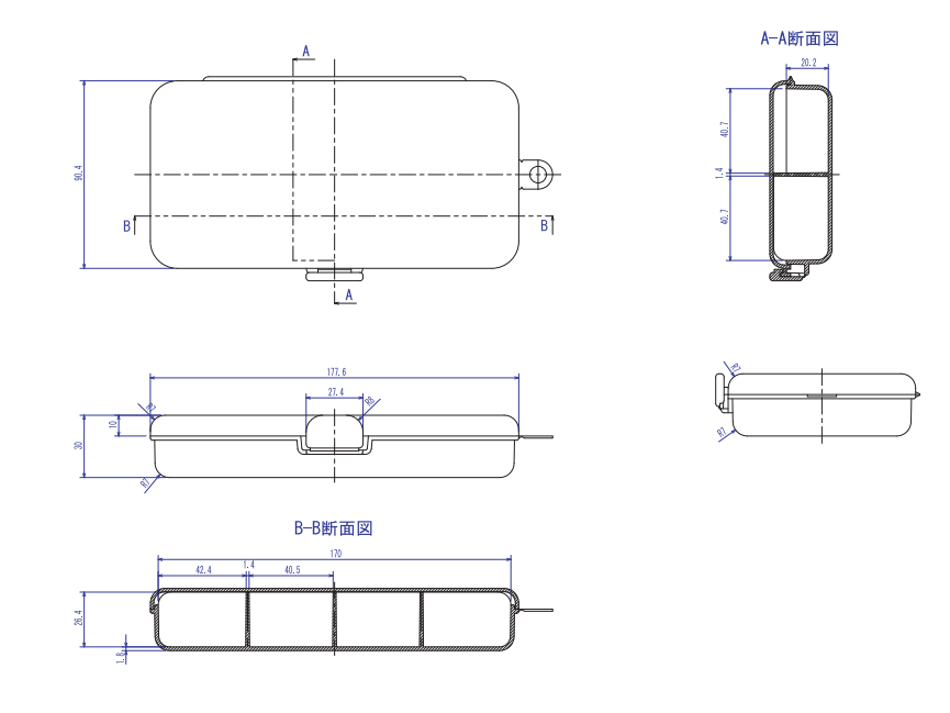 TRUSCO Parts Case L178mm TPC-TS