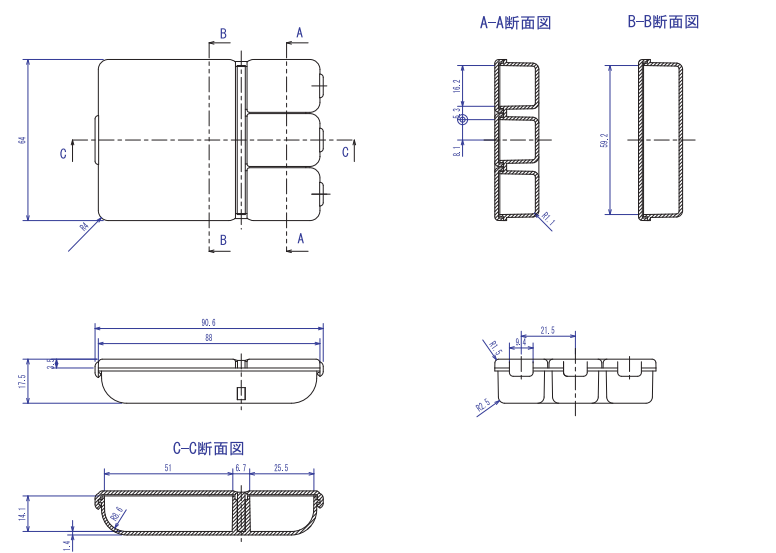 TRUSCO Parts Case TJC-12