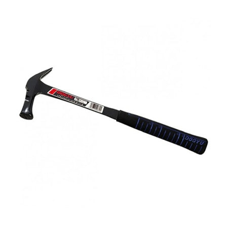 DOGYU Steel Shaft Japanese Framing Hammer With Magnet One Piece Panel Small Milled Face Diameter 27mm 00681