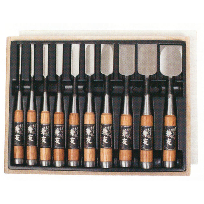 Japanese Wood Chisel Set Yasuki Steel A-6
