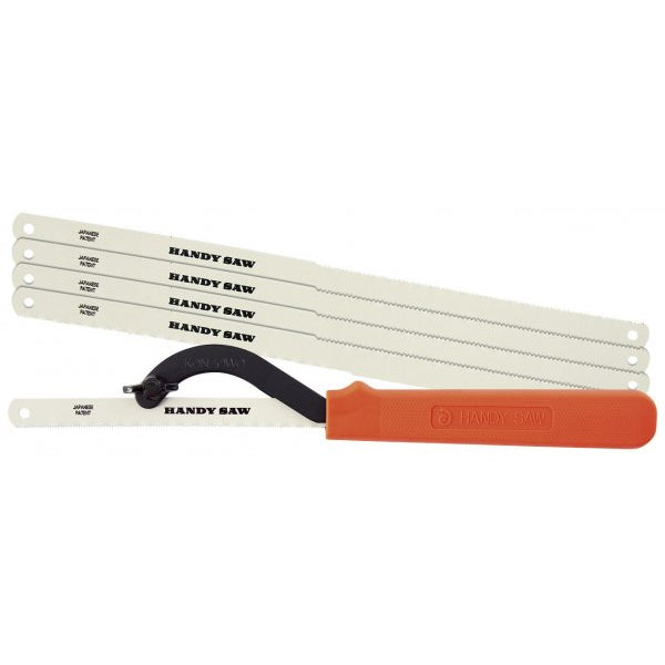Kanzawa Hand Saw for Metal and Wood with 4 Replacement Blades SK-3 K-401-2