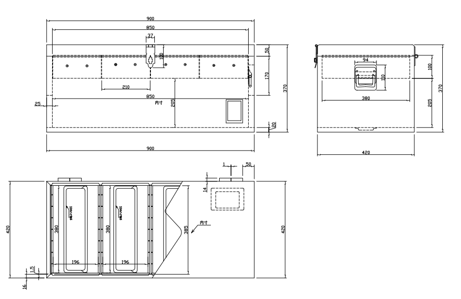 TRUSCO Medium Tool Box for Plumbing F-9000
