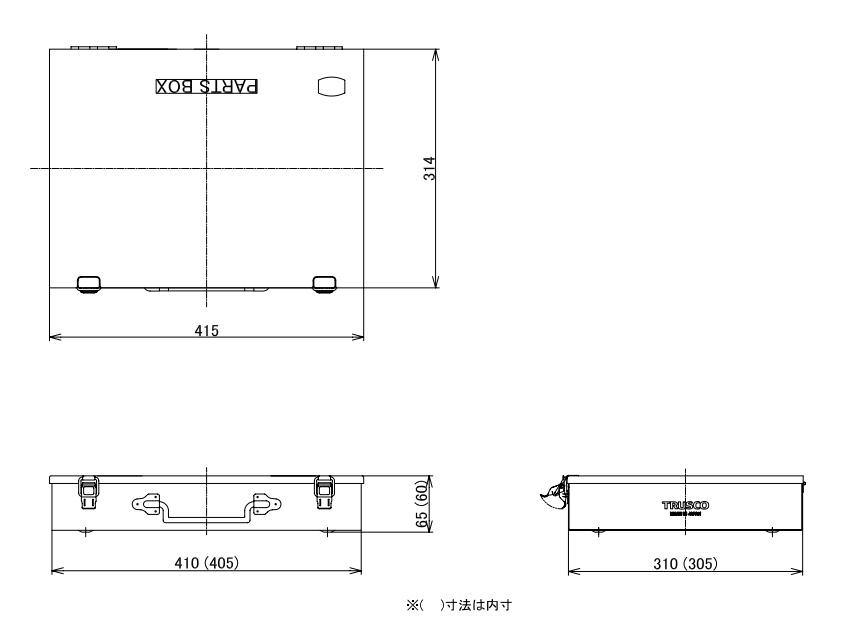 TRUSCO Steel Tool Box PT-430B