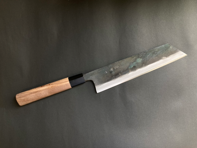 Tosa Tsukasa Shirogami#1 Kurouchi Kiritsuke 210 mm