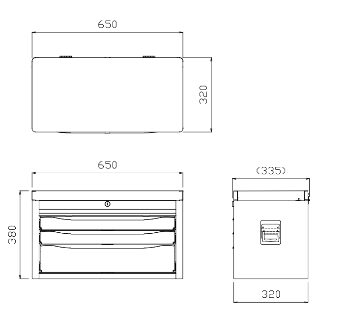 TRUSCO Top chest Tool box TRC-C3