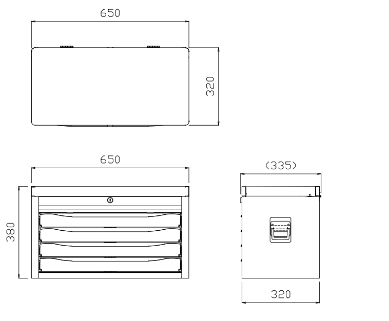 TRUSCO Top chest Tool box TRC-C4