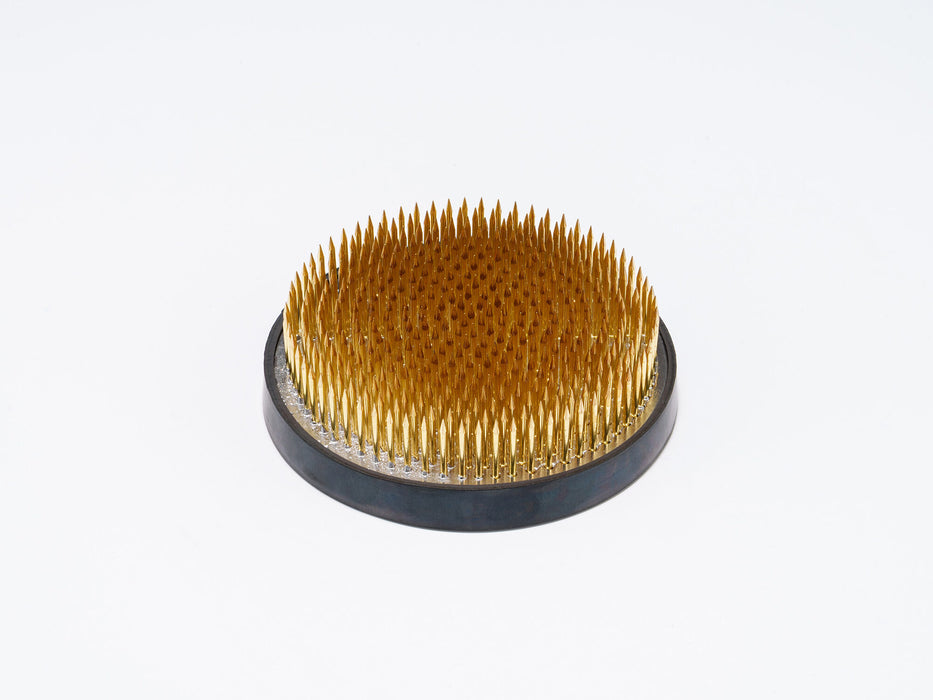 ISHIZAKI MIYABI - Round Shaped Brass Needles Ikebana Kenzan for a Flowering Plant