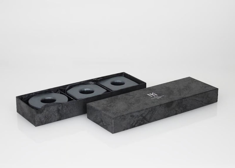 MYK KENZAN - Aya Pottery with Removable Φ23 Stainless Steel Kenzan 3 Set