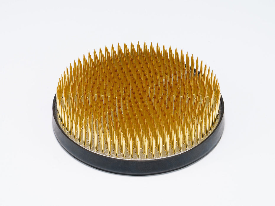 ISHIZAKI MIYABI - Round Shaped Brass Needles Ikebana Kenzan for a Flowering Plant