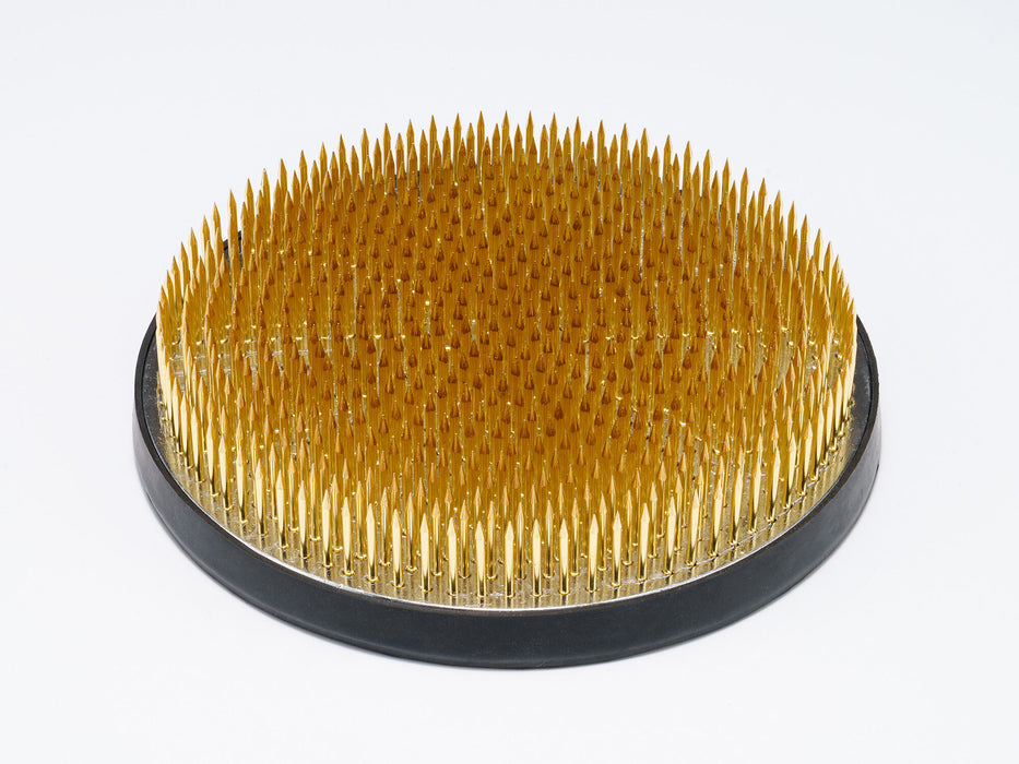 ISHIZAKI MIYABI - Round Shaped Brass Needles Ikebana Kenzan for a Flowering Plant