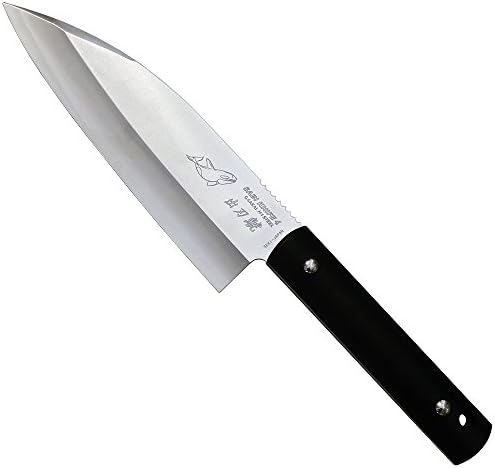 G.SAKAI Sabi Knife 4 - Deba Shachi Single-edged 170 mm Black or Yellow