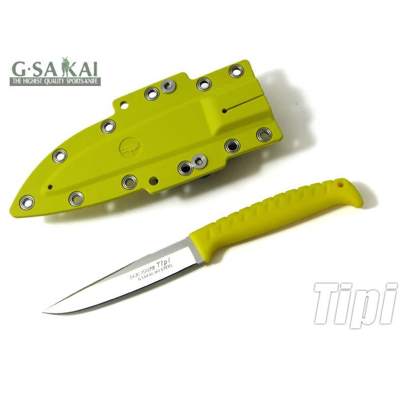 G.SAKAI Sabi Knife - Tipi Blade Length 96 mm Black or Yellow
