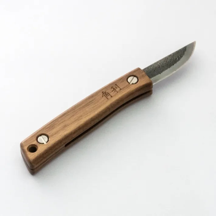 KAKURI Folding Outdoor Knife WK-3 White Steel No.2 Blade 65 mm Made in Tsubame-Sanjo Japan