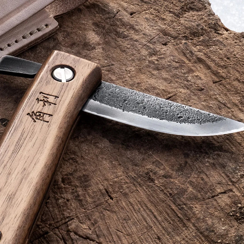 KAKURI Folding Outdoor Knife WK-3 White Steel No.2 Blade 65 mm Made in Tsubame-Sanjo Japan