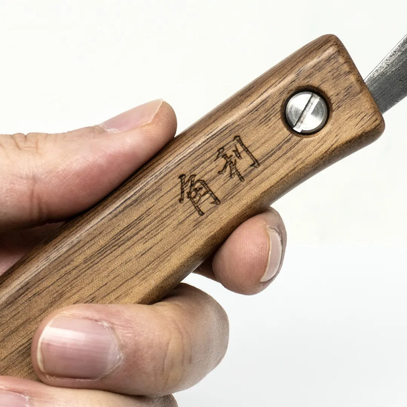 KAKURI Folding Outdoor Knife WK-3 White Steel No.2 Blade 65 mm Made in Tsubame-Sanjo Japan
