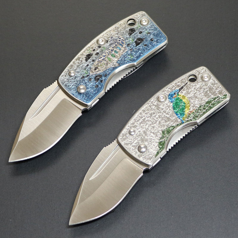 G.SAKAI Money lip - Folding Knife Kingfisher Blade Length 41 mm Design or Amago Design
