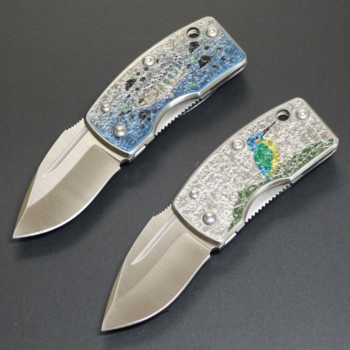 G.SAKAI Money lip - Folding Knife Kingfisher Blade Length 41 mm Design or Amago Design