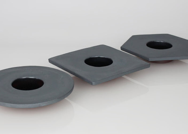 MYK KENZAN - Rei Pottery with Removable Φ60 Stainless Steel Kenzan