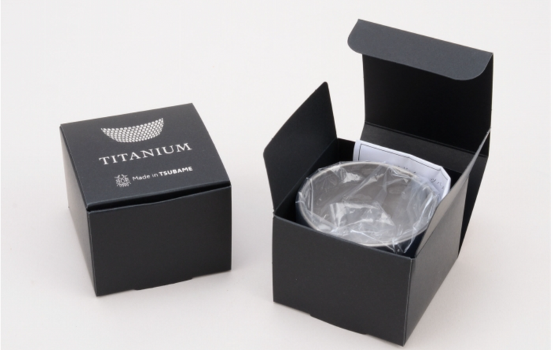 Titanium Hammered Sake Cup Double-Wall 80 ml Made in Tsubame Japan