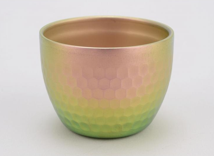Titanium Hammered Sake Cup Double-Wall 80 ml Made in Tsubame Japan
