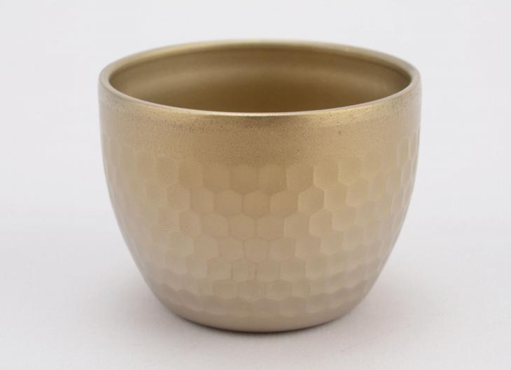 Titanium Hammered Sake Cup Double-Wall 80 ml Made in Tsubame Japan
