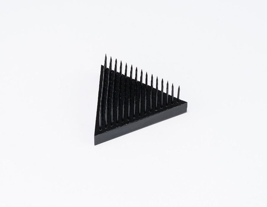 ISHIZAKI RIN Stainless Steel Triangle or Hexagon Ikebana Kenzan Black