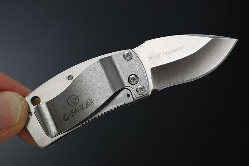 G.SAKAI Money lip - Folding Knife Kingfisher Blade Length 41 mm Design or Amago Design