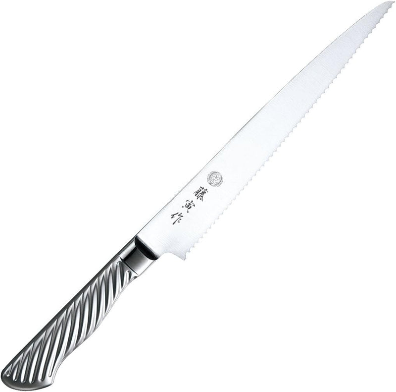 Tojiro Fujitora DP 2-Layer VG10 Bread Knife 215 mm Tornado-Pattern Handle FU-629