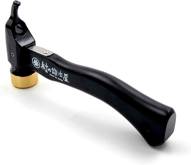 Forged Tent Peg Hammer Black Cation Electrode Coating & Brass Head Made in Tsubame-Sanjo　